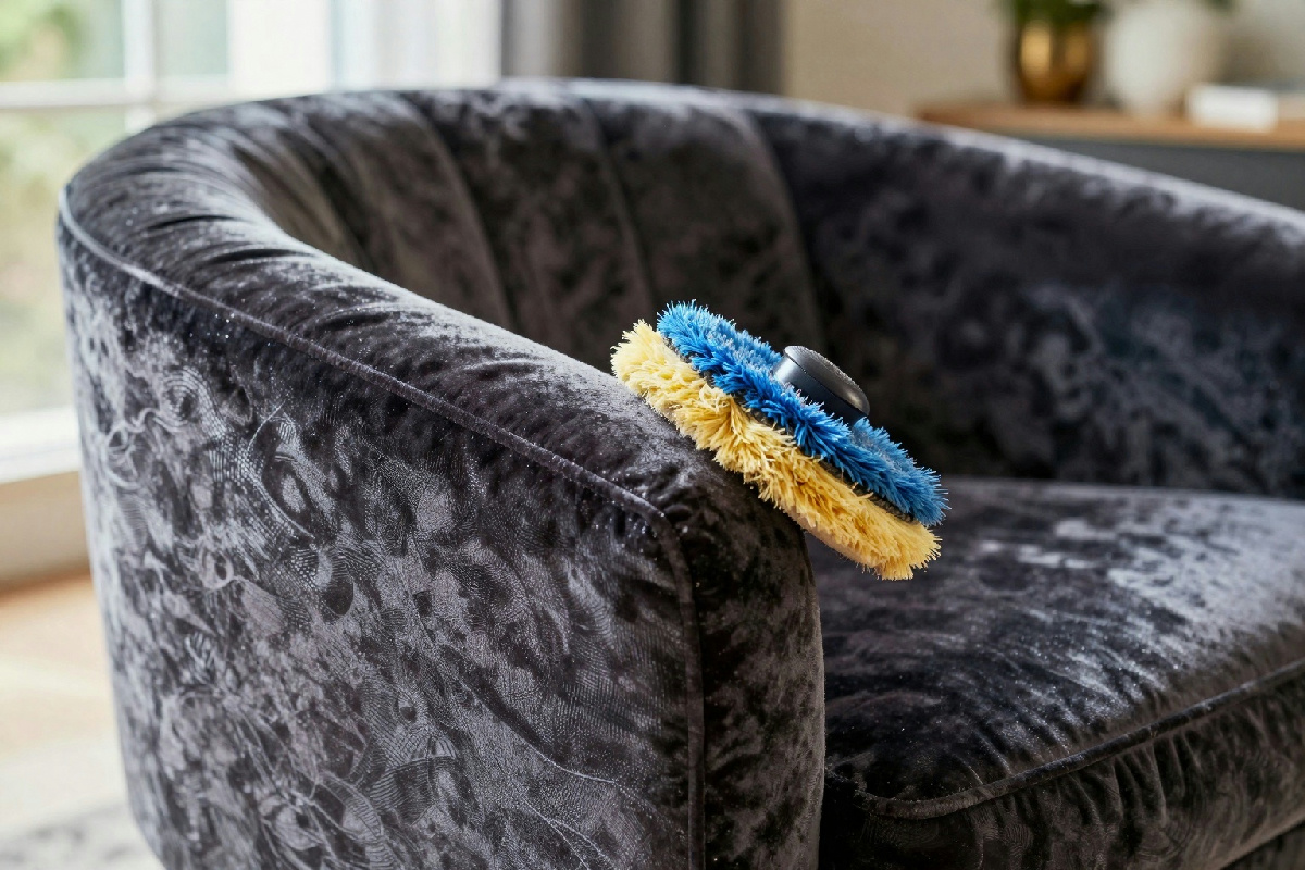 Velluto e polvere: il rituale serale che riporta alla vita la tua poltrona retro